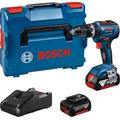 Perceuse-visseuse à percussion 18V GSB 18V-55 + 2 batteries 4Ah + chargeur + coffret L-BOXX - BOSCH - 06019H5300