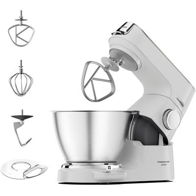 KENWOOD Küchenmaschine "Titanium Chef Baker KVC65.001WH", weiß, B:39,5cm H:31,5cm T:22,5cm, Küchenmaschinen, weiß Image