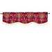 Violet Linen Prestige Emblem Damask, 60" x 15", Straight, Rod Pocket Curtain Valance