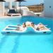 Floating 4 Person Inflatable Lounge Raft with 130W Electric Air