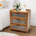 Winston Porter Kawsar Nightstand Wood in Brown | 19.7 H x 12.2 W x 16.5 D in | Wayfair 61CB3E4839814C91A8B492C605E4F2BB