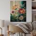 Red Barrel Studio® Painted Blossoming Wildflowers VII Painted Blossoming Wildflowers VII - Unframed Print on Wood Metal in Brown/Green/Red | Wayfair