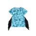 Bmnmsl Kids Girls Dress Tie-Dye Print Tassel Crew Neck Short Sleeve Dress Summer Princess Dress