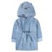 Baby Essentials Hooded Baby Animal Bathrobe with Tie Closure for Newborns and Infants 0 - 9 Months in Bouncing Blue Pup
