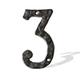 Cast Iron Metal House Numbers Mail Box Number 5.5Inch Sturdy Heavy Embossed House Address Plaque Numbers 0 to 9 for Indoor Outdoor for DIY Projects Hanging Wall Sign Letters DÃ©cor