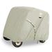 Unique Bargains Khaki Golf Cart Cover 2 Passenger 400D Waterproof Outdoor Golf Cart Protective Cover Sunproof Dustproof