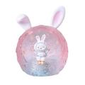 Lomubue Astronaut Rabbit Lamp Creative Shape Adorable Appearance Battery Operated Soft Lighting Non-Glaring Shatterproof Baby Sleeping Night Light Cartoon Rabbit Lamp Bedroom Supplies