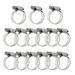 Penck 15 Pack Adjustable Worm Drive Gear Clips 18-32mm Stainless Steel Worm Drive Hose Clamp