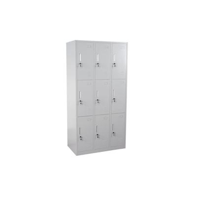 Schließfach Boston T829, Schließfachschrank Wertfachschrank Spind, Metall 9 Fächer ~ grau Image