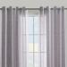 WhizMax Farmhouse Stripe Sheer Curtains for Living Room Bedroom Faux Linen Window Treatments with Grommet Voile Drapes - Purple 52 X63 Set of 2 Panels