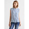 Blusentop STREET ONE Gr. 38, blau (original blue) Damen Blusen Blusentops