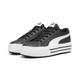 Sneaker PUMA "Kaia 2.0 Sneakers Damen" Gr. 36, schwarz-weiß (black white ash gray) Schuhe Sneaker