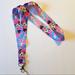 Disney Accessories | Disney Minnie Mouse Lanyard With Clip On | Color: Blue/Pink | Size: Disney Lanyard