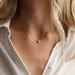 Free People Jewelry | Free People Full Moon Pearl Necklace | Color: Gold/White | Size: Os