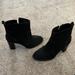 Nine West Shoes | Nine West Suede Ankle Boots | Color: Black | Size: 9