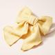 Anthropologie Accessories | Anthropologie Textured Bow Hair Clip | Color: Yellow | Size: Os