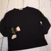 Anthropologie Tops | Anthropologie Pebble And Stone Black Long Sleeve Pullover Top Size Small | Color: Black | Size: S