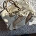 Coach Bags | Coach Ivory Leather Slouchy Bag | Color: Cream/Gold | Size: Os