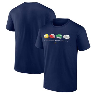 Tour de France Cycling Cap Grafik T-Shirt - Marineblau Image