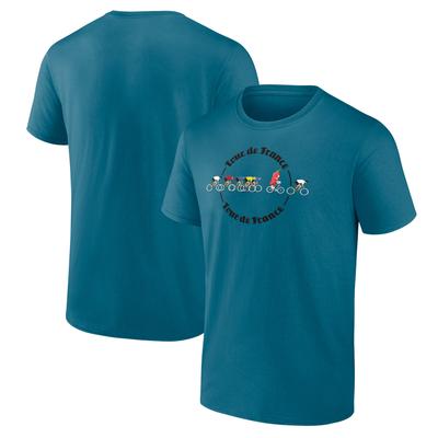 Tour de France Circle Cyclist Grafik T-Shirt Image