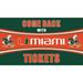 Miami Hurricanes 28" x 16" Come Back With Tickets Door Mat