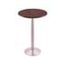 Holland Bar Stool Bar Height Pedestal Dining Table Wood/Metal in Gray | 42 H x 24 W x 24 D in | Wayfair 214-1642SS24R