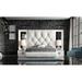 Orren Ellis Tufted Solid Wood & Standard Bed Wood & /Upholstered/Velvet in White | 79 H x 80 W x 84 D in | Wayfair 30CB6DCA1D1348F7B774707A8E32F7EE