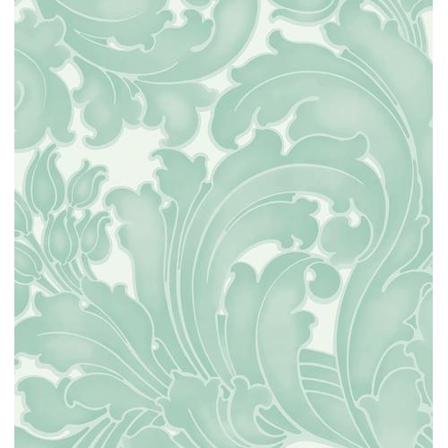 Little Greene 'Tulip - Aqua' - Wallpaper