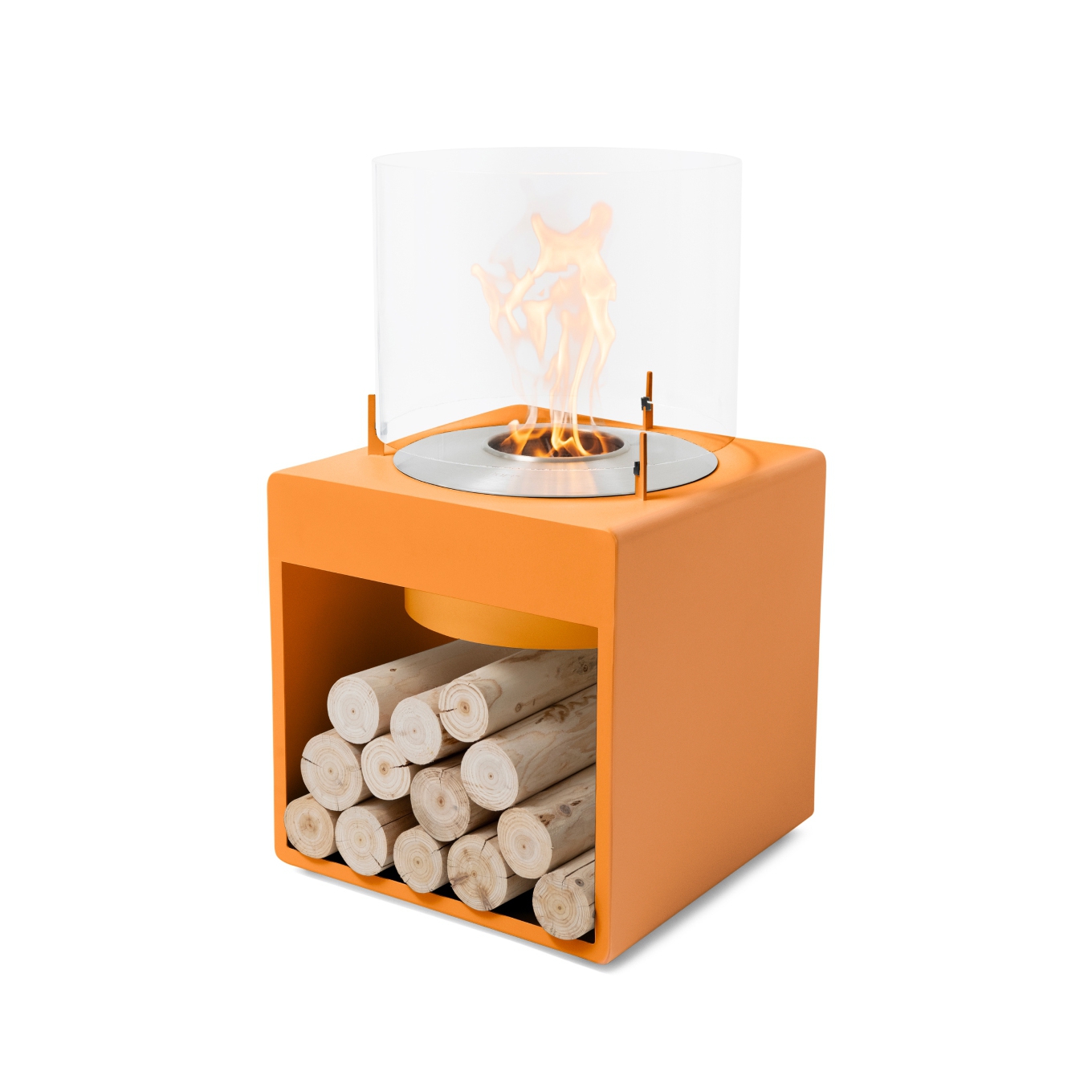 EcoSmart POP 8L [Design Ethanol Kamin]: Orange - mit Schutzhülle Image