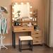 Latitude Run® Mitana Vanity Wood in Brown | 63 H x 39.4 W x 15.7 D in | Wayfair EF948E1E1CBF4799ADC7D640D4925A6B