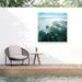 Dovecove Tatawan Tom Quartermaine 'Blue Seascape 1' Outdoor Canvas All-Weather Canvas/Canvas, Wood | 14 H x 14 W x 1.5 D in | Wayfair