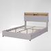 Brayden Studio® Ulani Tufted Platform Bed Upholstered/Linen in Brown | 44.7 H x 60 W x 83.3 D in | Wayfair AD6F9681282F4F9F8EDD6B2946447B22
