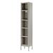 Inbox Zero Kyoung 4 - Shelf Storage Cabinet Stainless Steel in Gray | 71 H x 13.75 W x 11.81 D in | Wayfair 5A86C5A0D92F453790F2211BF36D9BC1