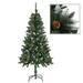 vidaXL Artificial Christmas Tree with Pine Cones and White Glitter 5 ft - 59.1"