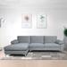 BSHTI 102" Modern Sectional Sofa Velvet Left Hand Facing