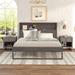 3Pcs Queen Size Wood Bedroom Sets with Platform Bed and 2 Nightstands