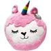 Top Trenz Pink Llama Unicorn Cloud 14 Plush Pillow Strawberry Scented
