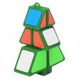 Mortilo Magic Cube 1X2X3 Christmas Tree Cube Puzzle Ultra-Smooth Magic Puzzle Xmas Gifts Green Toys and Hobbies Gift