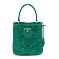 Prada Embellished Satin Panier Shoulder Bag