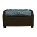 RSH DÃ©cor Indoor Outdoor Single Tufted Ottoman Replacement Cushion **Cushion Only** 22 x 20 Blue Wheel Indigo