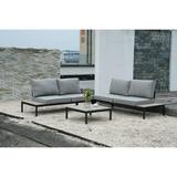 Mydepot 4 Piece Outdoor Set: Sofa Cushion Side Table