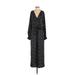 Maison Jules Casual Dress V Neck 3/4 sleeves: Black Dresses - Women's Size 0