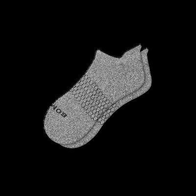 Women's Marl Ankle Socks - Marled Light Charcoal - Medium - Bombas