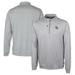 Men's Cutter & Buck Silver Buffalo Bills Helmet Stealth Heathered Quarter-Zip Pullover Top