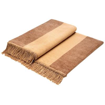 Wohndecke BIEDERLACK "Salt & Pepper", braun (camel), B:150cm L:200cm, Baumwolle, Polyacryl, Polyester, Wohndecken, mit Melange-Optik Image