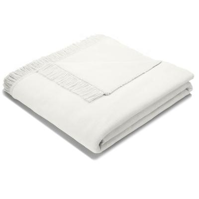 Wohndecke BIEDERLACK "Unicolour Franse", beige (natur), B:150cm L:200cm, Baumwolle, Polyacryl, Polyester, Wohndecken, in vielen Farben, Kuscheldecke Image