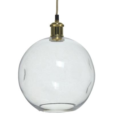 KAYOOM Hängeleuchte "Natalie", transparent (messing, glas), Ø 26cm H: 32cm, Lampen, handgefertigt, modern Image