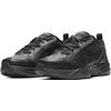 Trainingsschuh NIKE "AIR MONARCH IV", Gr. 45, schwarz (schwarz, schwarz), Synthetik, Leder, Textil, sportlich, Schuhe