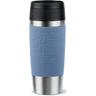 "Thermobecher EMSA ""Travel Mug Classic, mit 360-Trinköffnung"" Trinkgefäße Gr. Ø 8,2 cm x 20,4 cm, 360 ml, blau (aqua, blau) Thermobecher und Coffee to go 4h heiß, 8h kalt - 360 ml 6h 12h 500 ml, 100% dicht"