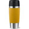 "Thermobecher EMSA ""Travel Mug Classic, mit 360-Trinköffnung"" Trinkgefäße Gr. Ø 8,2 cm x 20,4 cm, 360 ml, gelb (senf, gelb) Thermobecher und Coffee to go 4h heiß, 8h kalt - 360 ml 6h 12h 500 ml, 100% dicht"